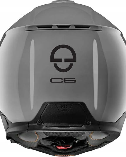 Atverčiamas modulinis motociklininko šalmas SCHUBERTH C5 CONCRETE GREY