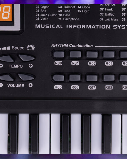 Elektroninė klaviatūra pianinas 61 klavišas vaikams su mikrofonu