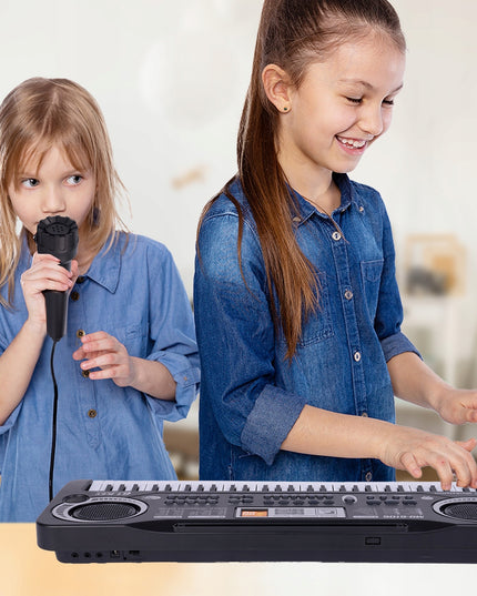 Elektroninė klaviatūra pianinas 61 klavišas vaikams su mikrofonu