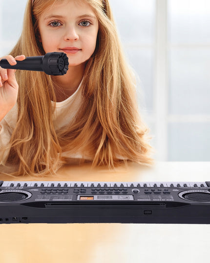 Elektroninė klaviatūra pianinas 61 klavišas vaikams su mikrofonu