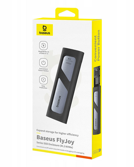 BASEUS M.2 NVMe 10 Gb/s išorinis SSD dėklas iki 8TB