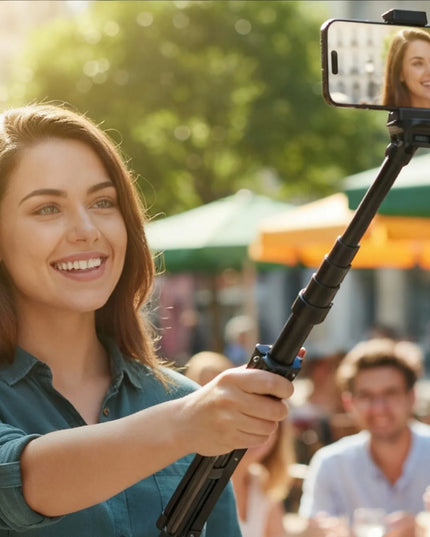 SELFIE LAZDA-TRIKOJIS SU TELEFONO LAIKIKLIU, BLUETOOTH 5.2, 180 CM
