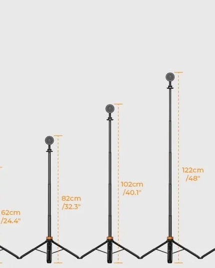 K&F Concept Ms19 asmenukių lazda, trikojis ir monopodas, 162 cm, MagSafe, Bluetooth nuotolinio valdymo pultelis, skirta iPhone