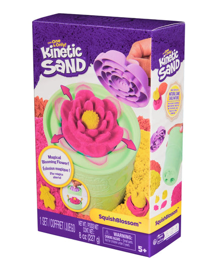 KINETIC SAND „SquishBlossom“ kūrybinis kinetinio smėlio rinkinys – gėlė, 2 vnt.