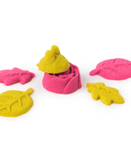 KINETIC SAND „SquishBlossom“ kūrybinis kinetinio smėlio rinkinys – gėlė, 2 vnt.
