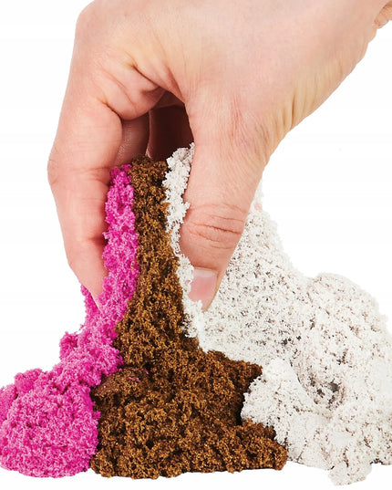 KINETIC SAND „Ledų skanėstai“ – kvapnus ledainės rinkinys, 3 spalvos