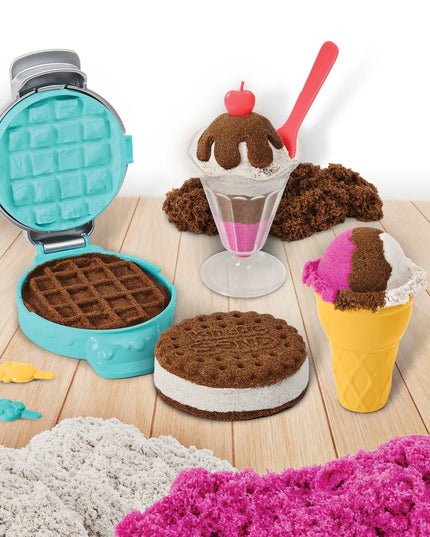 KINETIC SAND „Ledų skanėstai“ – kvapnus ledainės rinkinys, 3 spalvos