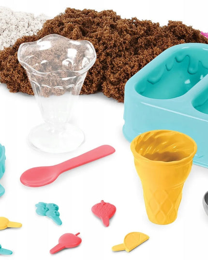 KINETIC SAND „Ledų skanėstai“ – kvapnus ledainės rinkinys, 3 spalvos