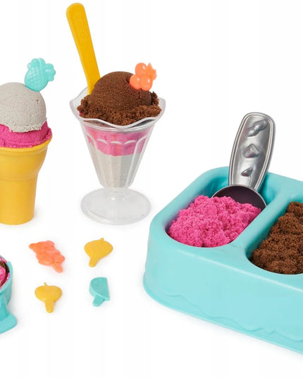 KINETIC SAND „Ledų skanėstai“ – kvapnus ledainės rinkinys, 3 spalvos