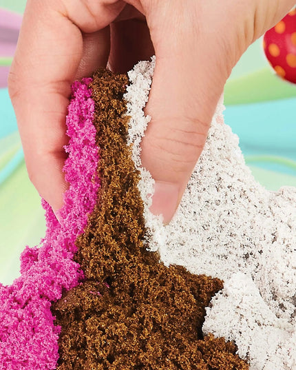 KINETIC SAND „Ledų skanėstai“ – kvapnus ledainės rinkinys, 3 spalvos