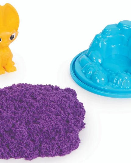 KINETIC SAND SURPRISE WILD CRITTERS kinetinio smėlio rinkinys su formеле ir figūrėle