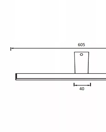 LED vonios kambario sieninis šviestuvas virš veidrodžio | 14W 60CM