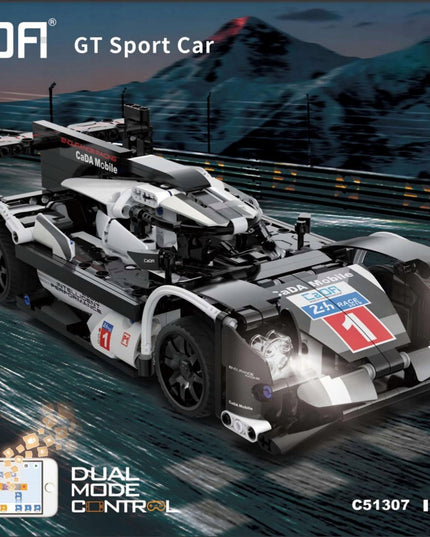 Statybinės kaladėlės CADA Didelis Sportinis Automobilis GT LE MANS RC, 427 Detalės + LED