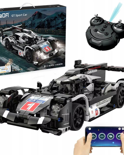 CaDA sportinis automobilis GT Sport Car Le Mans RC 427 detalių + LED