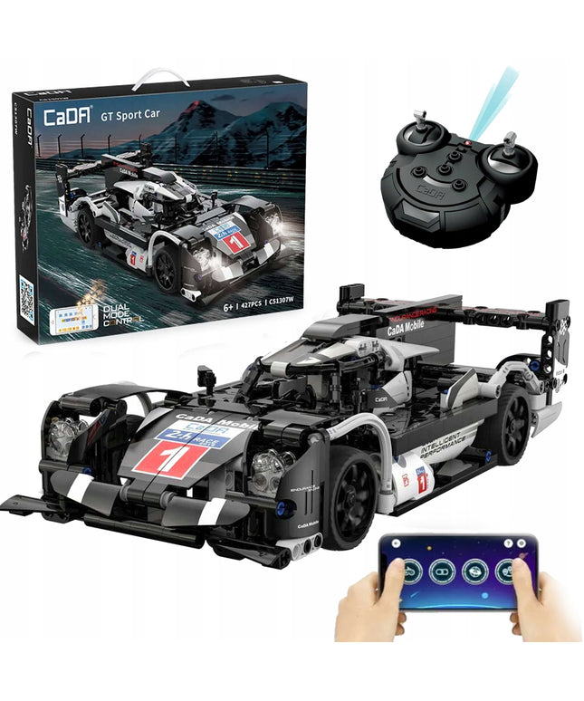 Statybinės kaladėlės CADA Didelis Sportinis Automobilis GT LE MANS RC, 427 Detalės + LED