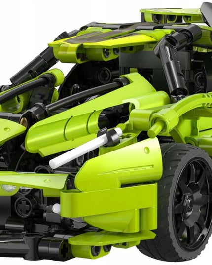 CADA statybiniai blokeliai, automobilis su nuotoliniu valdymu, BALDE, 432 elementai, RC dviejų režimų + LED