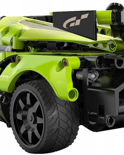 CADA statybiniai blokeliai, automobilis su nuotoliniu valdymu, BALDE, 432 elementai, RC dviejų režimų + LED