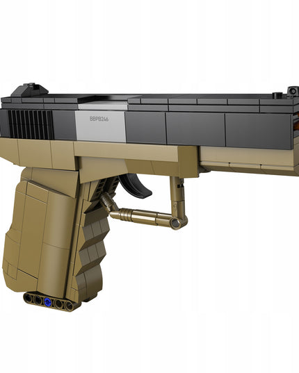 Konstrukcinis žaislas CADA GINKLAS GLOCK 17 MECHANINIS PISTOLETAS 338 DALYS + 5 ŠOVINIAI