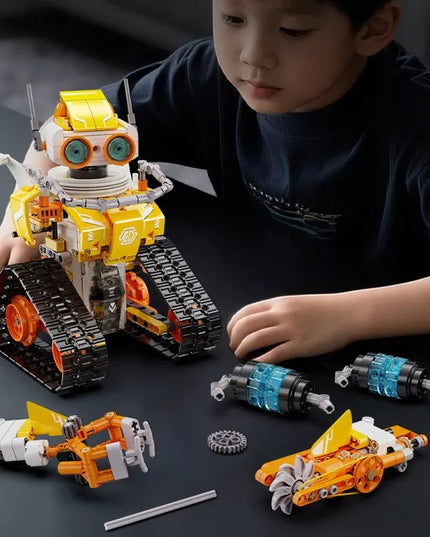 Statybiniai blokeliai CADA CODE ROBOT MODEL W.BOT RC Nuotoliniu būdu valdomas DUAL MODE 455 elementai