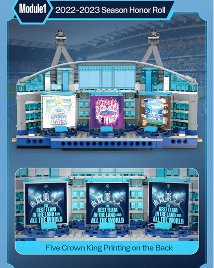 Konstruktorius CADA ETIHAD STADIUM MANCHESTER CITY 4473 EL. C66022W DIDELIS + LED