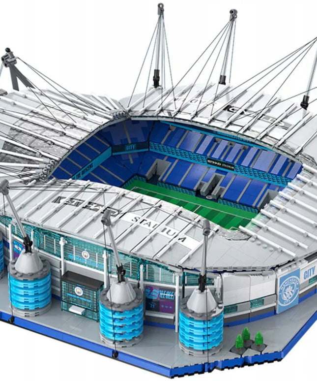 CaDA Etihad Stadium Manchester City konstruktorius 4473 detalės C66022W didelis + LED