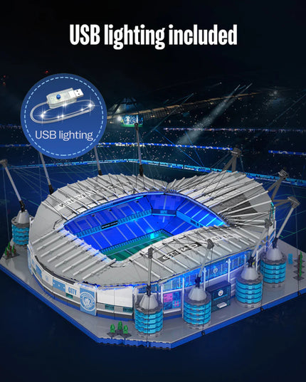 Konstruktorius CADA ETIHAD STADIUM MANCHESTER CITY 4473 EL. C66022W DIDELIS + LED