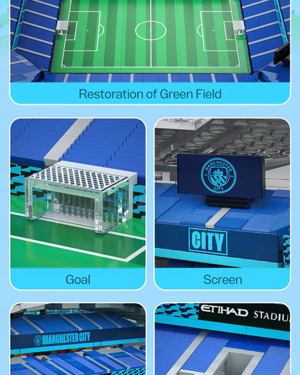 Konstruktorius CADA ETIHAD STADIUM MANCHESTER CITY 4473 EL. C66022W DIDELIS + LED