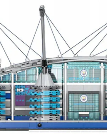 CaDA Etihad Stadium Manchester City konstruktorius 4473 detalės C66022W didelis + LED