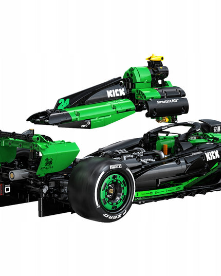 Konstruktorius CADA F1 Kick Sauber komanda "Formulė 1" lenktyninis automobilis 2553 detalės, mastelis 1:8