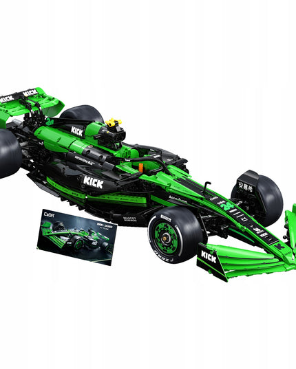 Konstruktorius CADA F1 Kick Sauber komanda "Formulė 1" lenktyninis automobilis 2553 detalės, mastelis 1:8