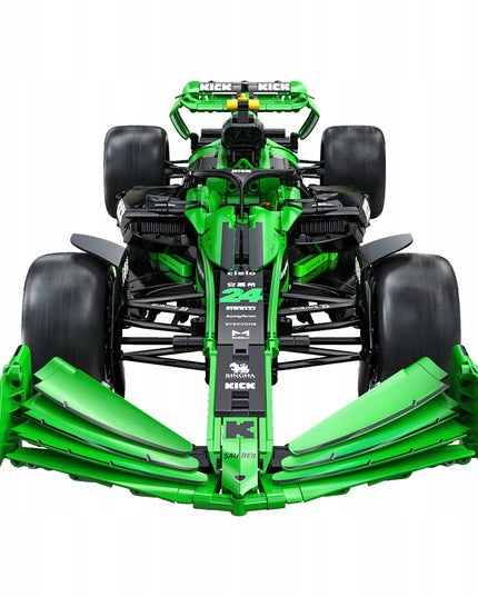 Konstruktorius CADA F1 Kick Sauber komanda "Formulė 1" lenktyninis automobilis 2553 detalės, mastelis 1:8