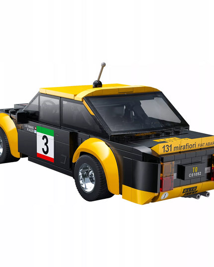 CaDA FIAT ABARTH 131 nuotoliniu būdu valdomas RC automobilis, 216 dalių, dvigubo valdymo režimas