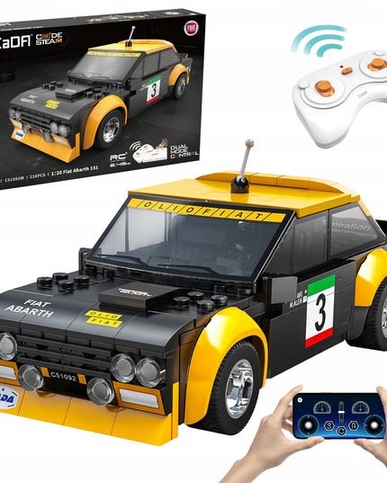 CADA FIAT ABARTH 131 nuotoliniu būdu valdomas automobilis DUAL MODE RC, 216 det.