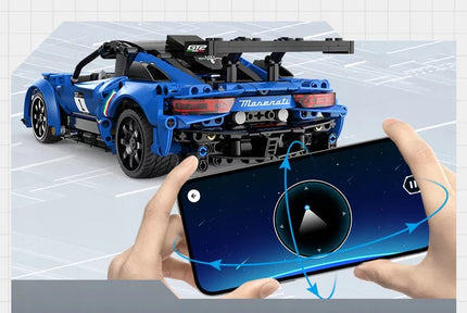 CaDA MASERATI GT2 nuotoliniu būdu valdomas automobilis lenktyninis RC konstruktorius 549 dalys