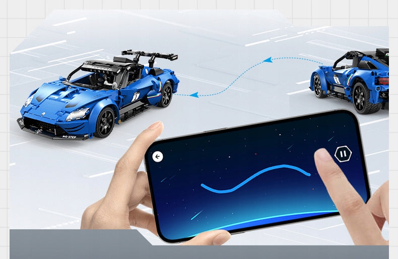 Konstrukcinis rinkinys CADA MASERATI GT2 nuotoliniu būdu valdomas lenktyninis automobilis RC, 549 elementai