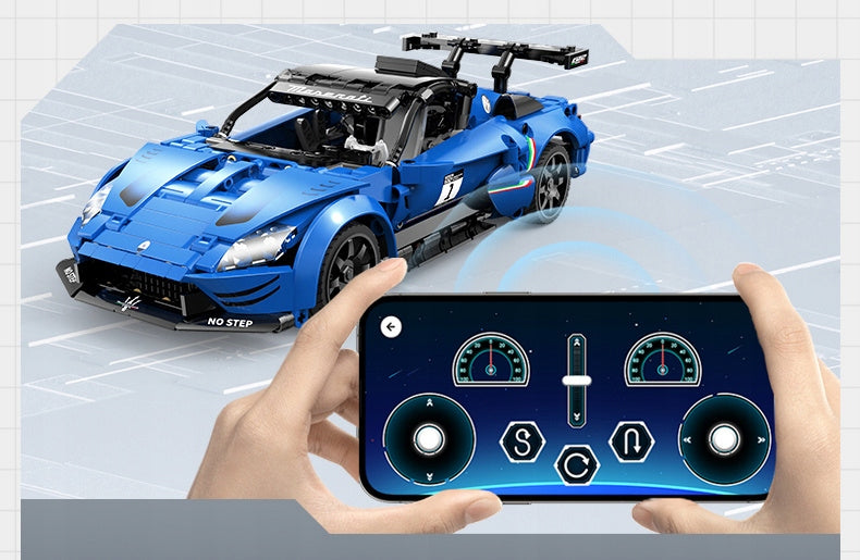 Konstrukcinis rinkinys CADA MASERATI GT2 nuotoliniu būdu valdomas lenktyninis automobilis RC, 549 elementai