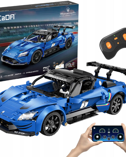 Konstrukcinis rinkinys CADA MASERATI GT2 nuotoliniu būdu valdomas lenktyninis automobilis RC, 549 elementai