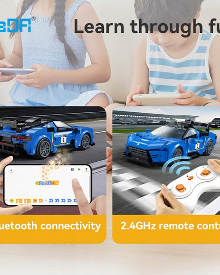 Statybiniai blokeliai CADA MASERATI GT2, sportinis automobilis, 320 elementų, valdomas nuotoliniu būdu RC