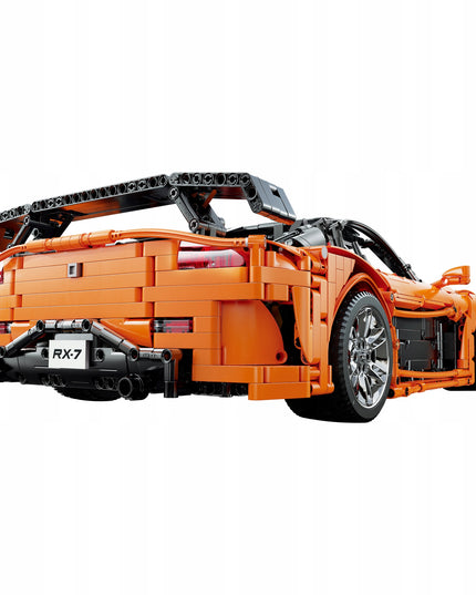 Statybiniai blokeliai CaDA MAZDA RX-7 VEILSIDE komplektas, nuotoliniu būdu valdomas 3305 dalys. RC + LED