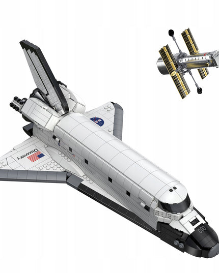 Statybiniai blokeliai CaDA NASA modelis KOSMINĖ ŠAUDYKLĖ DISCOVERY SPACE SHUTTLE 1827 elementai.