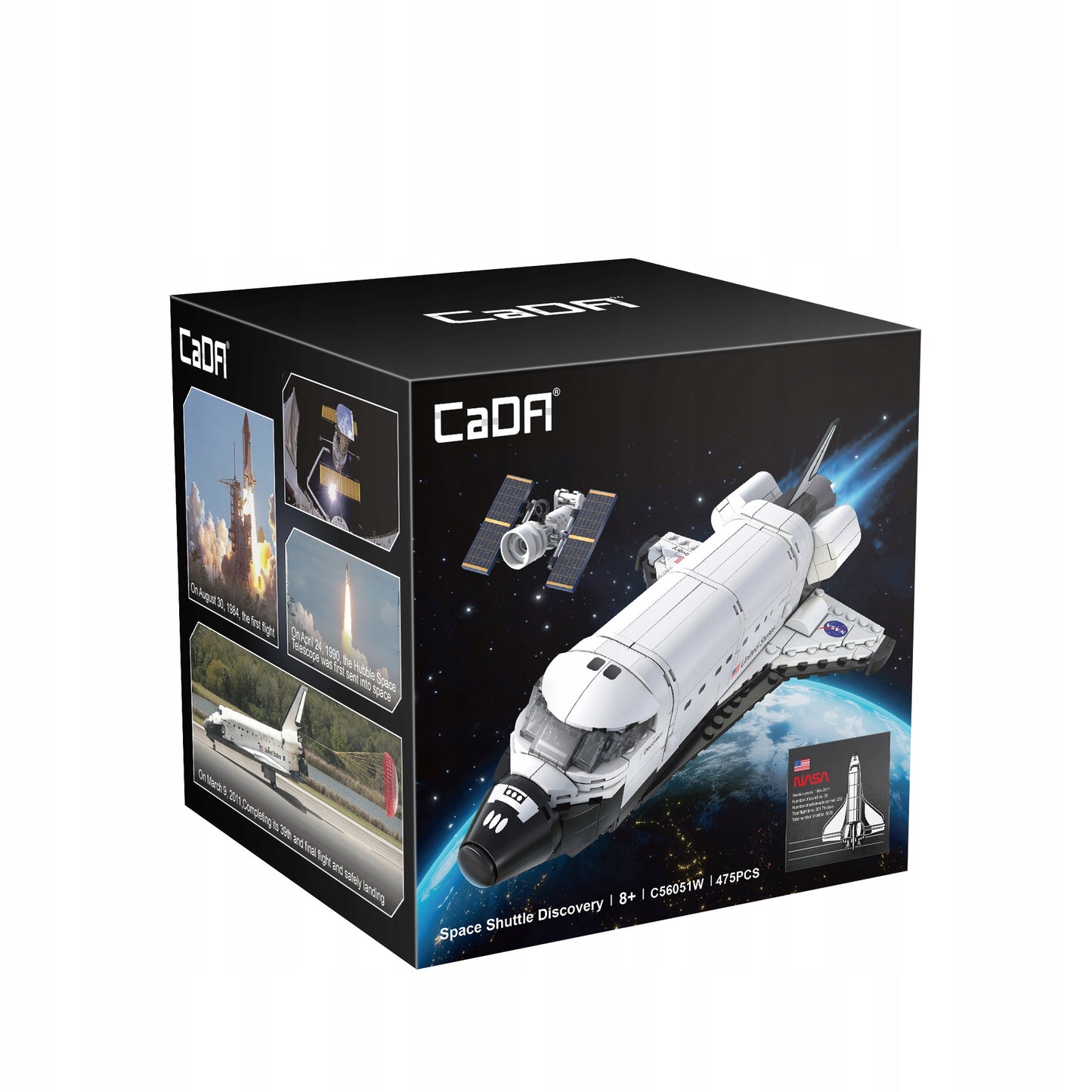 CaDA LEGO NASA KOSMINIS TYRinėTOJAS ERDĖLAIVIS SPACE SHUTTLE DISCOVERY 475det.