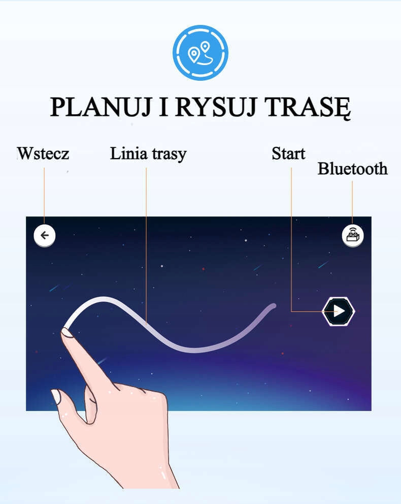 Konstruktorius CADA RC sportinis automobilis AZURE STORM CHAMPIONS valdomas nuotoliniu būdu 266 el.