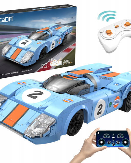 Konstruktorius CADA RC sportinis automobilis AZURE STORM CHAMPIONS valdomas nuotoliniu būdu 266 el.