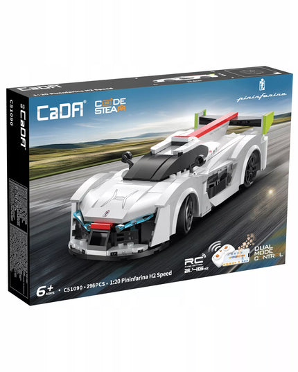 Konstrukciniai blokeliai CaDA nuotoliniu būdu valdomas automobilis PININFARINA H2 SPEED DUAL MODE RC