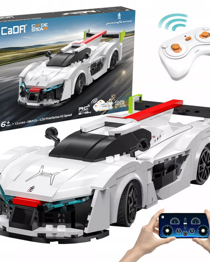 CaDA Pininfarina H2 Speed nuotoliniu būdu valdomas automobilis su Dual Mode RC sistema