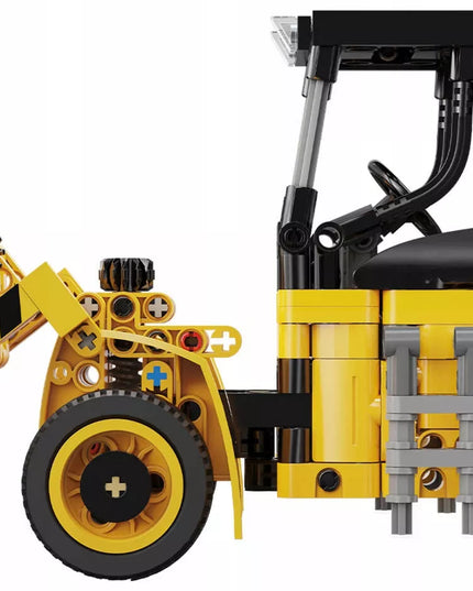 Statybiniai blokeliai CADA TECHNIC mini ekskavatorius-krautuvo modelis 403 detalės, judančios dalys, dovanai