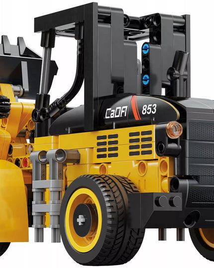 Statybiniai blokeliai CADA TECHNIC mini ekskavatorius-krautuvo modelis 403 detalės, judančios dalys, dovanai