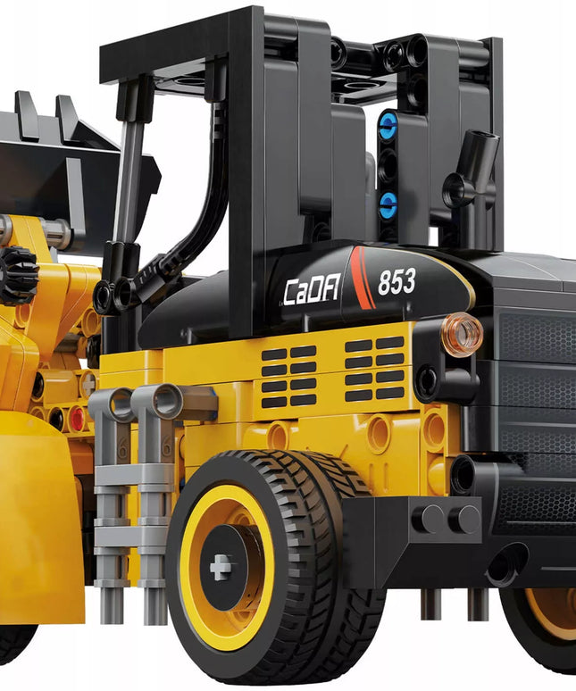 Statybiniai blokeliai CADA TECHNIC mini ekskavatorius-krautuvo modelis 403 detalės, judančios dalys, dovanai