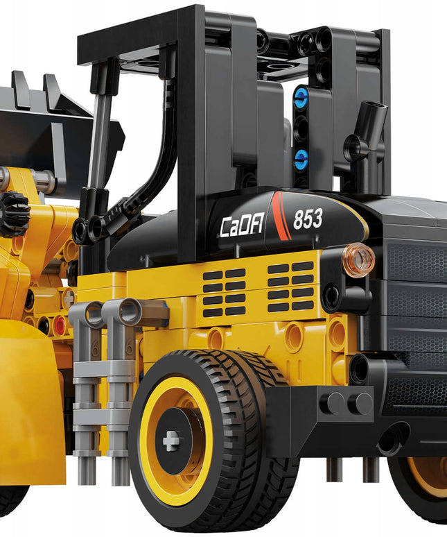 Statybiniai blokeliai CADA TECHNIC mini ekskavatorius-krautuvo modelis 403 detalės, judančios dalys, dovanai