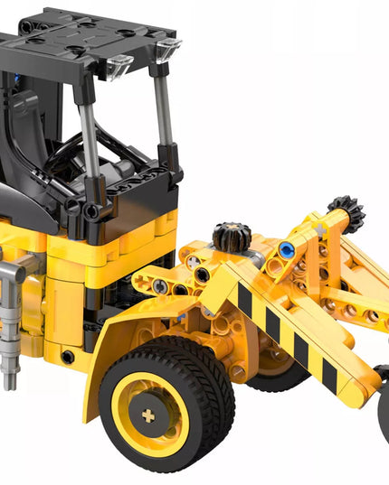 Statybiniai blokeliai CADA TECHNIC mini ekskavatorius-krautuvo modelis 403 detalės, judančios dalys, dovanai